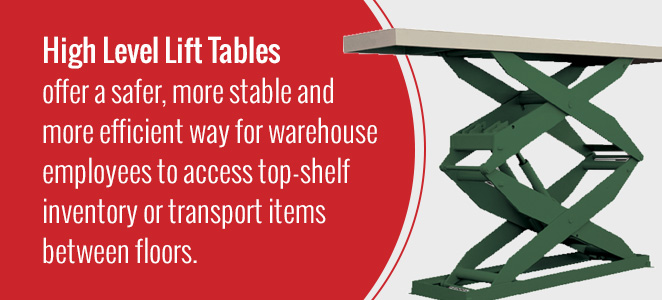 High Level Lift Table Functionality