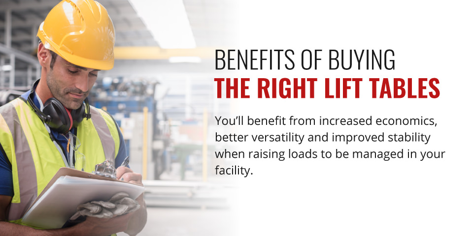 Benefits of Lift Tables in the warehouse