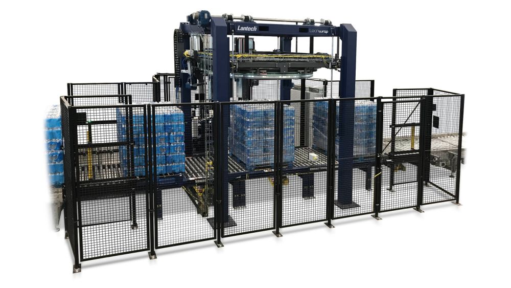 Inline Stretch Wrapper Shrink Wrapping Bottled Product