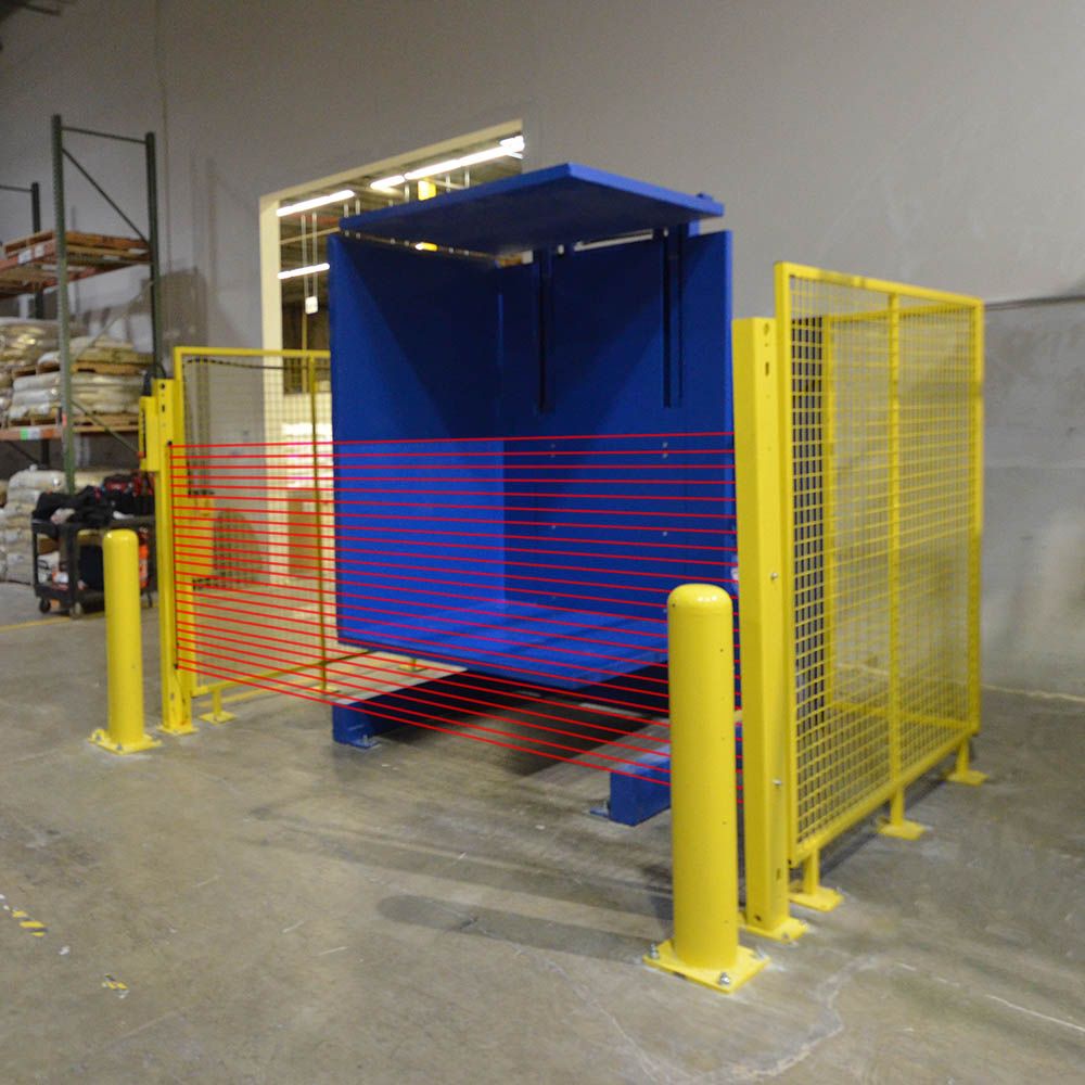Safety light curtain - not available with lever controls