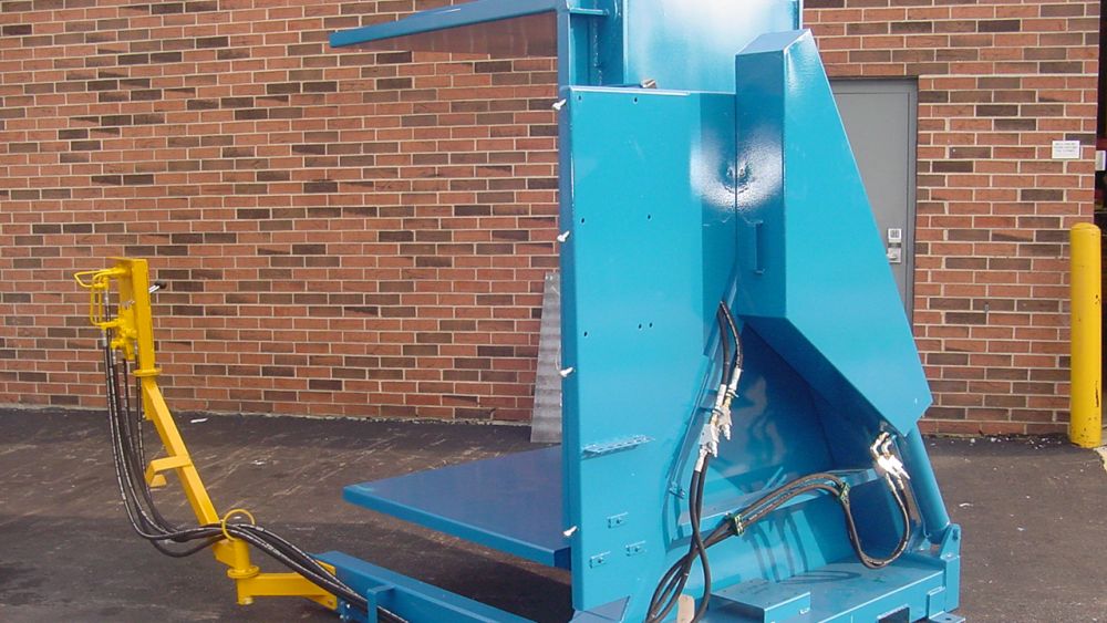 Pallet Inverter opposite handed controls on right side