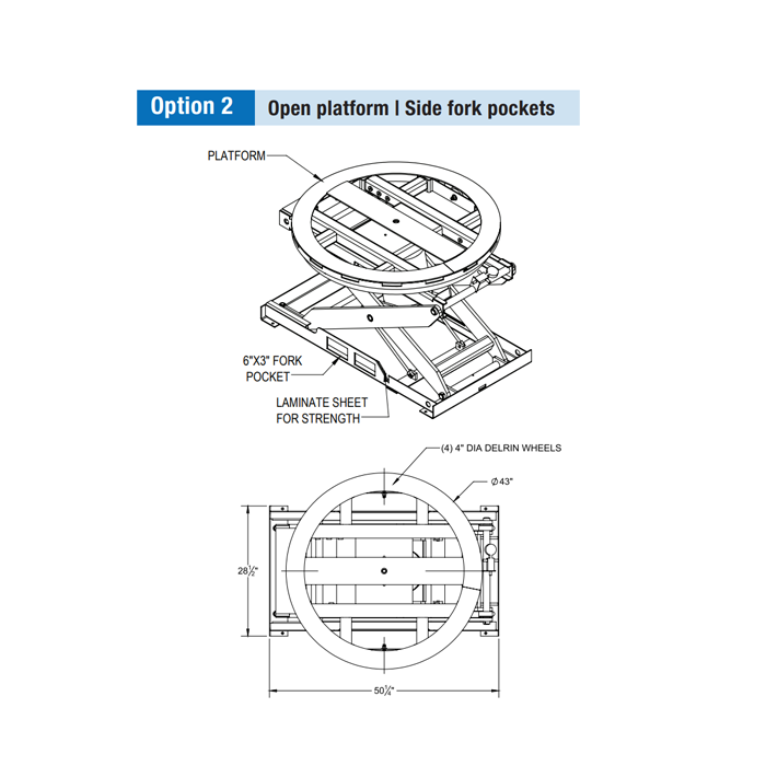 SL SS ABPP-40 Sanitary Pneumatic Self leveling Lift Image 5