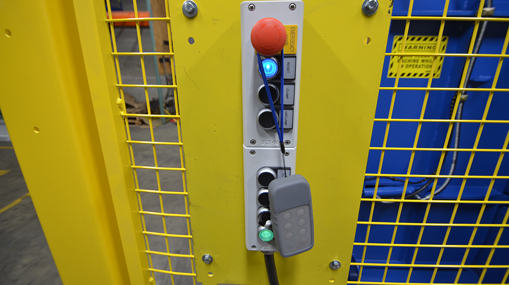Pallet Straightener auto controls