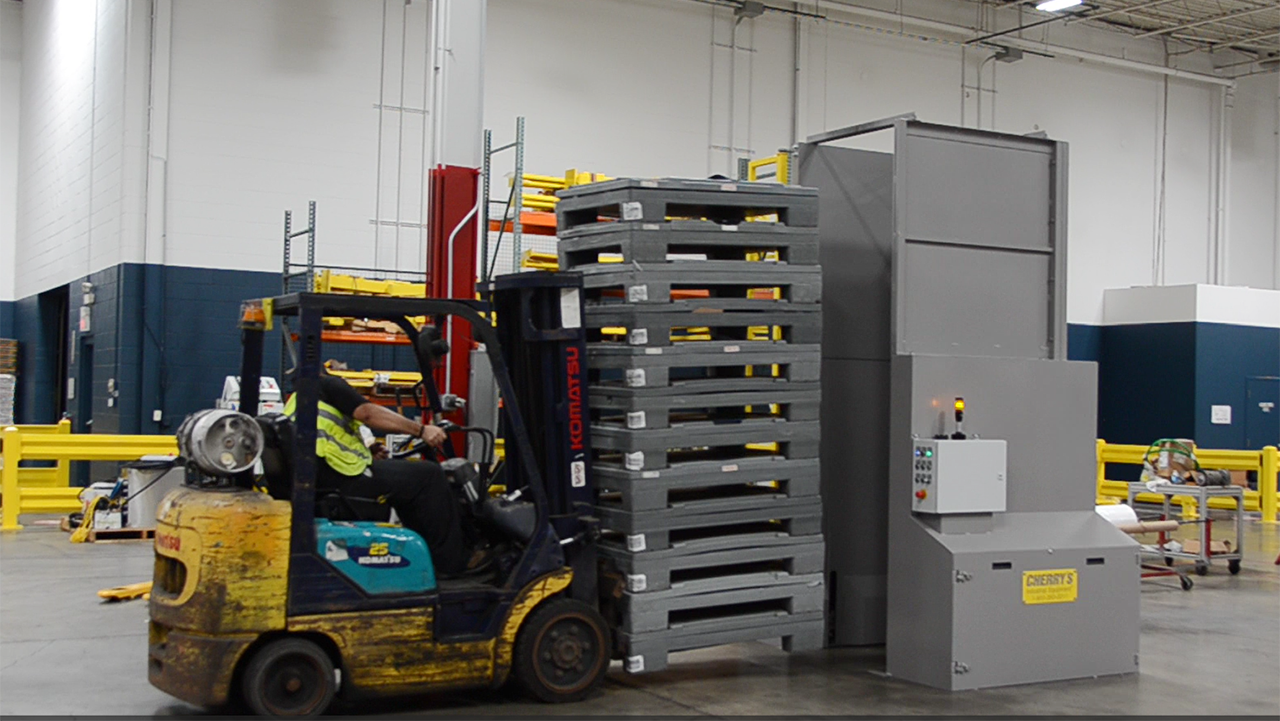 Loading with a forklift