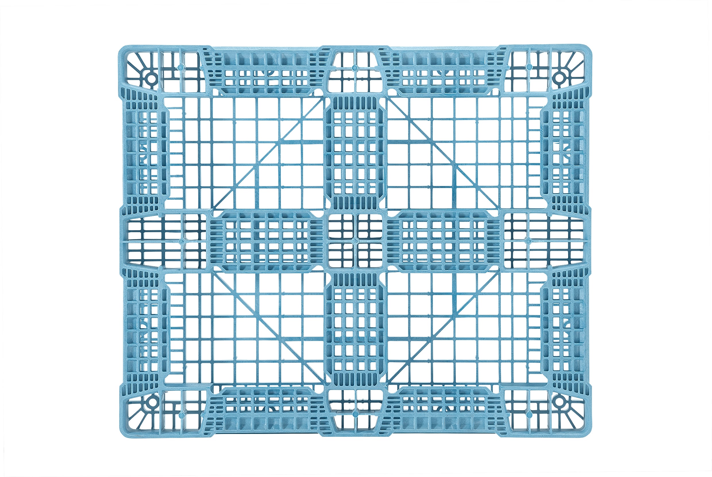 40 x 48 ProGenic Standard Duty Stackable Plastic Pallet - Blue Image 2
