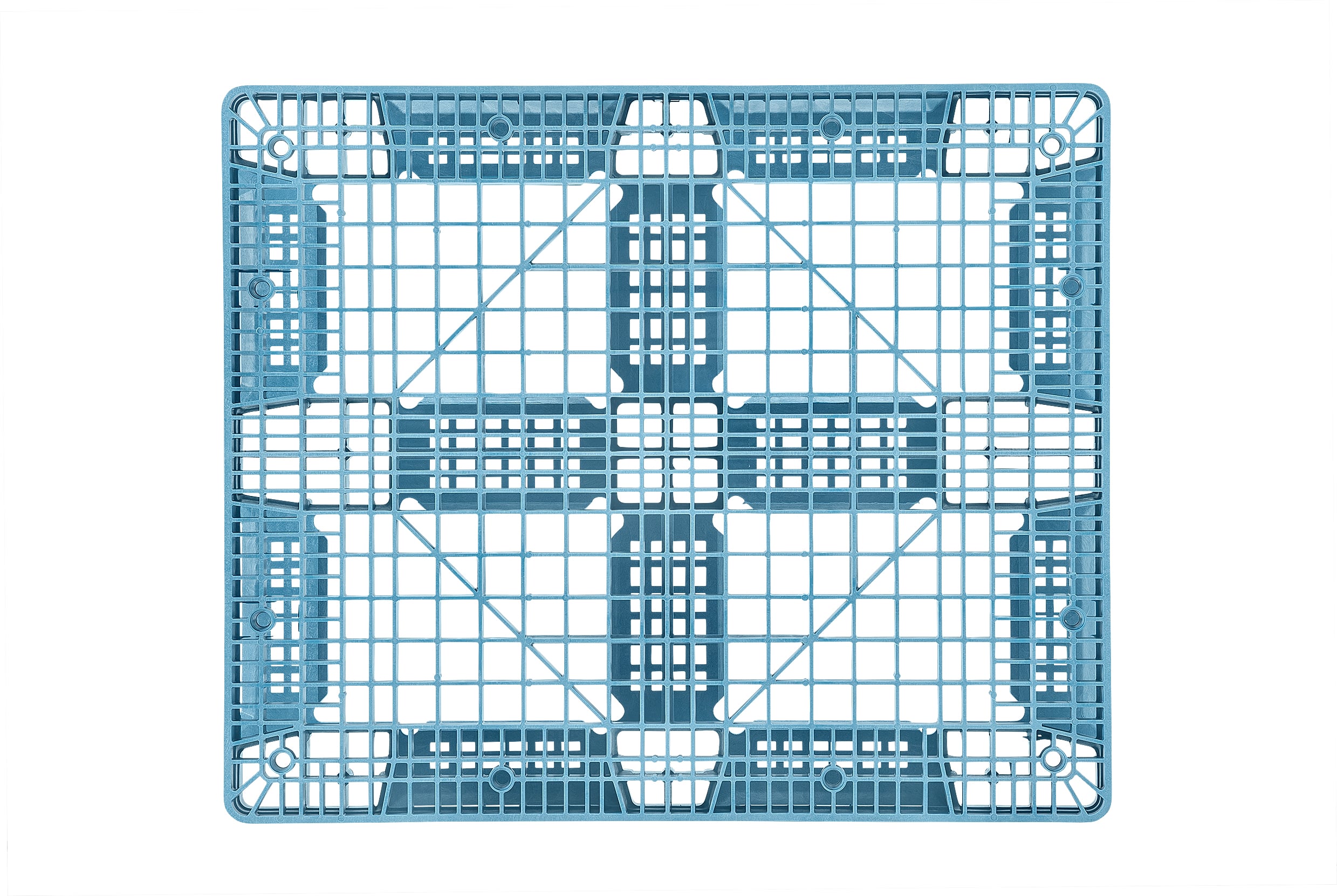 40 x 48 ProGenic Standard Duty Stackable Plastic Pallet - Blue Image 3