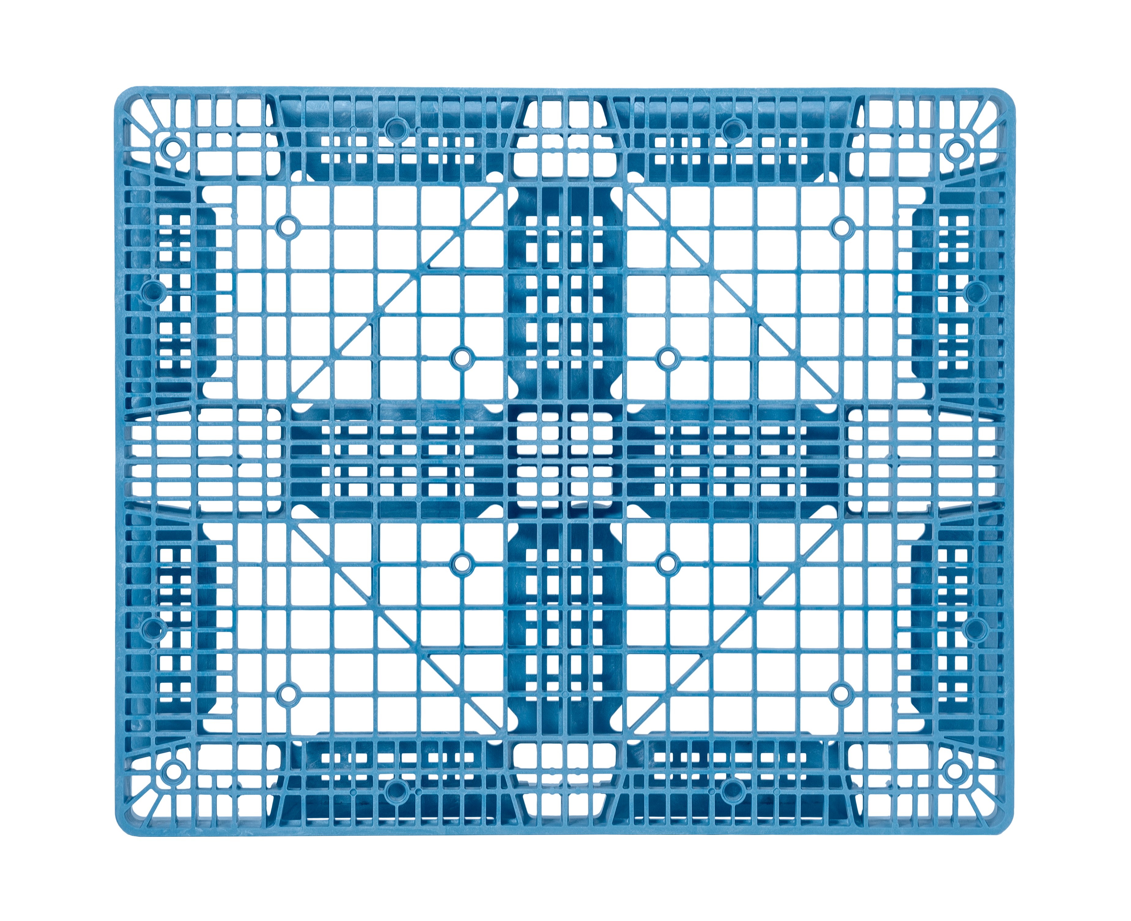 40 x 48 ProGenic GMA+ Stackable Plastic Pallet - Blue Image 3