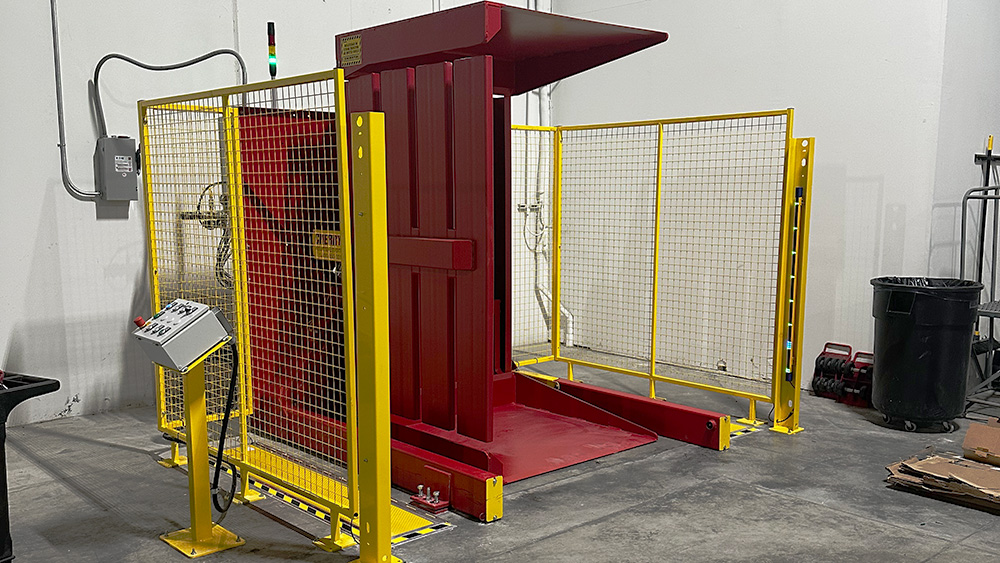 GL Pallet Inverter with perimeter guarding and light curtains
