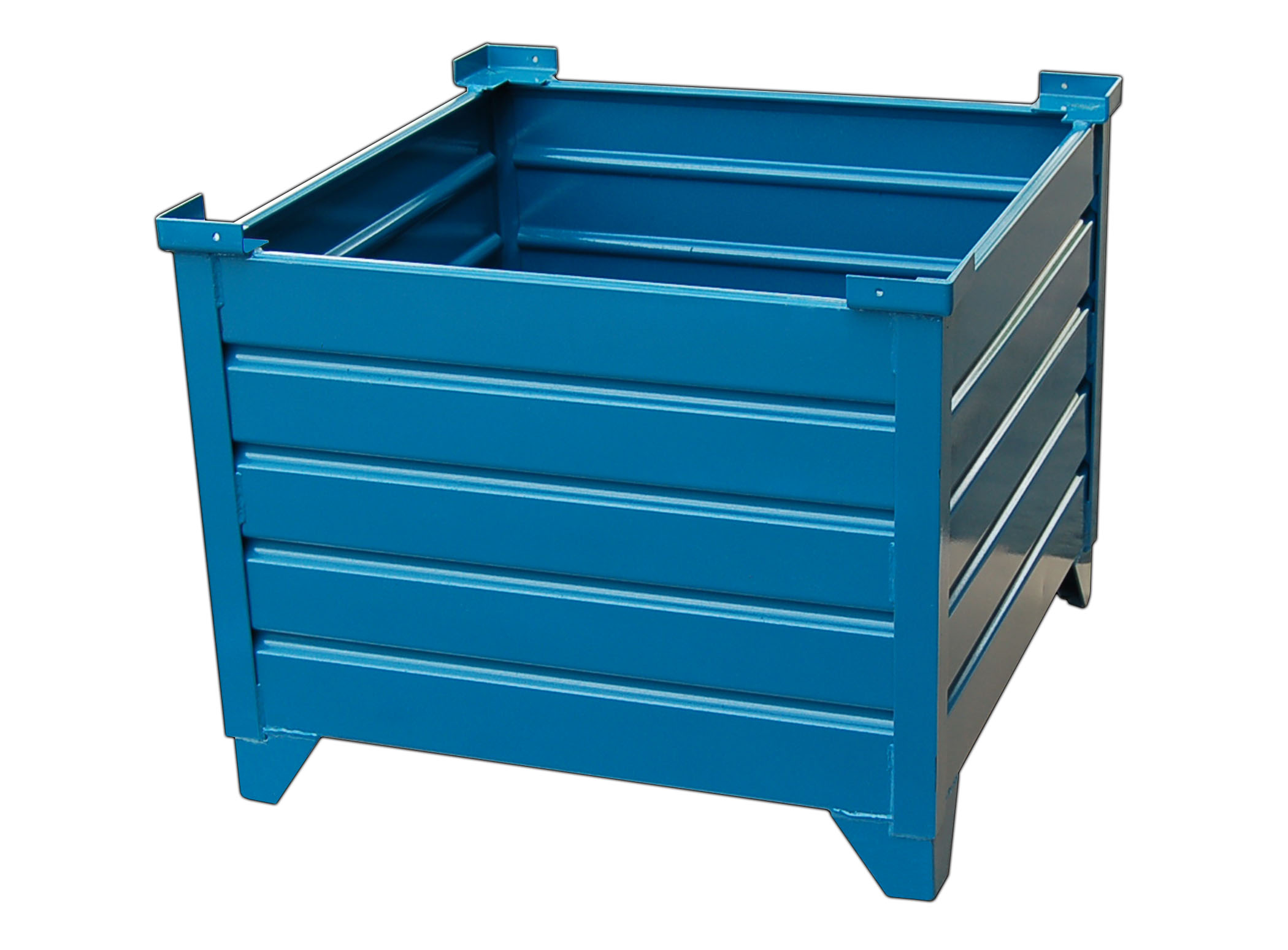 Standard 42' x 42' x 18' Solid Wall Steel Corrugated Container 