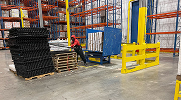 Pallet/Spacer Recovery in a minus 15 degree freezer