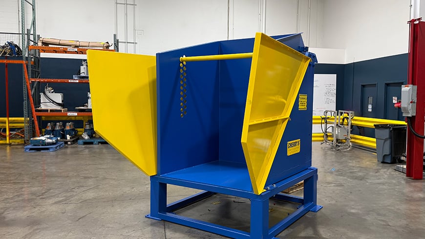Box Dumper with riser platform