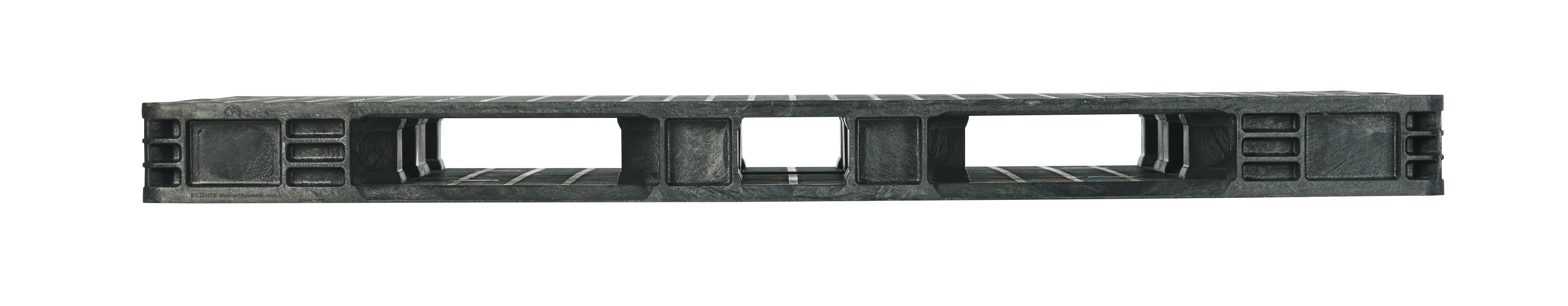 44 x 56 HD Plastic Stackable Pallet - Black Image 3