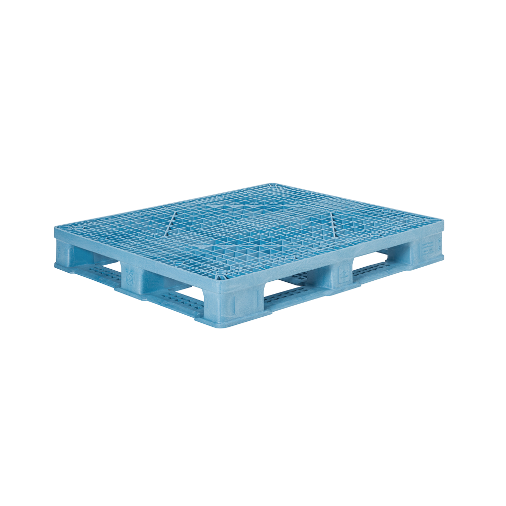 40 x 48 ProGenic Heavy Duty Rackable Plastic Pallet - Blue Image 2