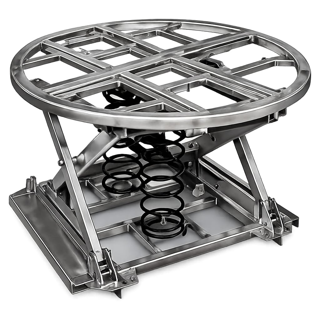 SL SS SPP-CH-40 Spring Loaded Sanitary Self Adjusting Pallet Lift