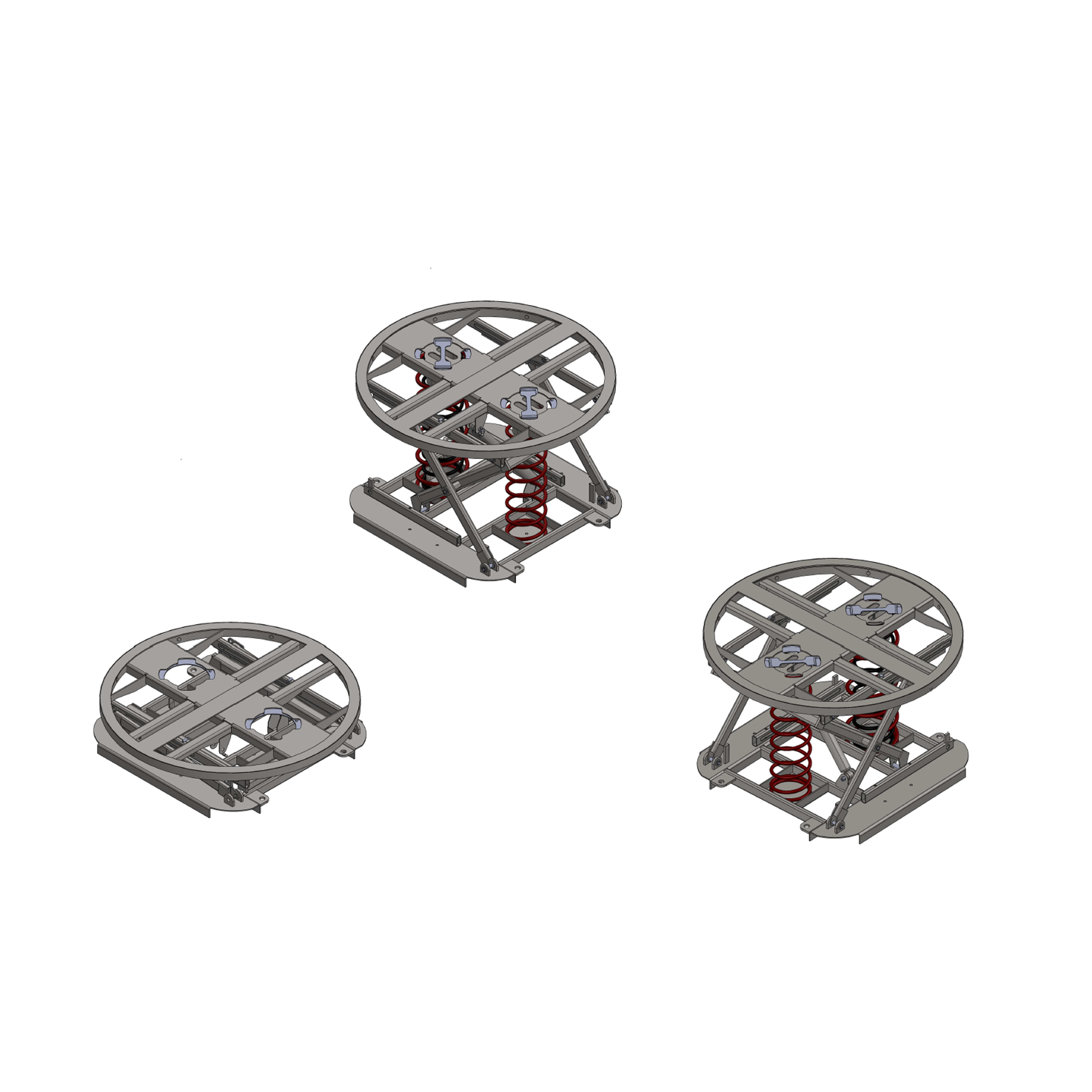 SL SS F501 Spring loaded sanitary self adjusting pallet lift Image 4
